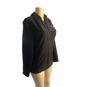 NWT Women S Beyond Yoga Black Full Zip Hoodie Sweatshirt Jacket Gym Athletic